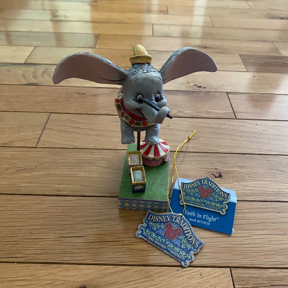 Disney Traditions Jim Shore Dumbo Faith In Flight Figurine Enesco 4010028